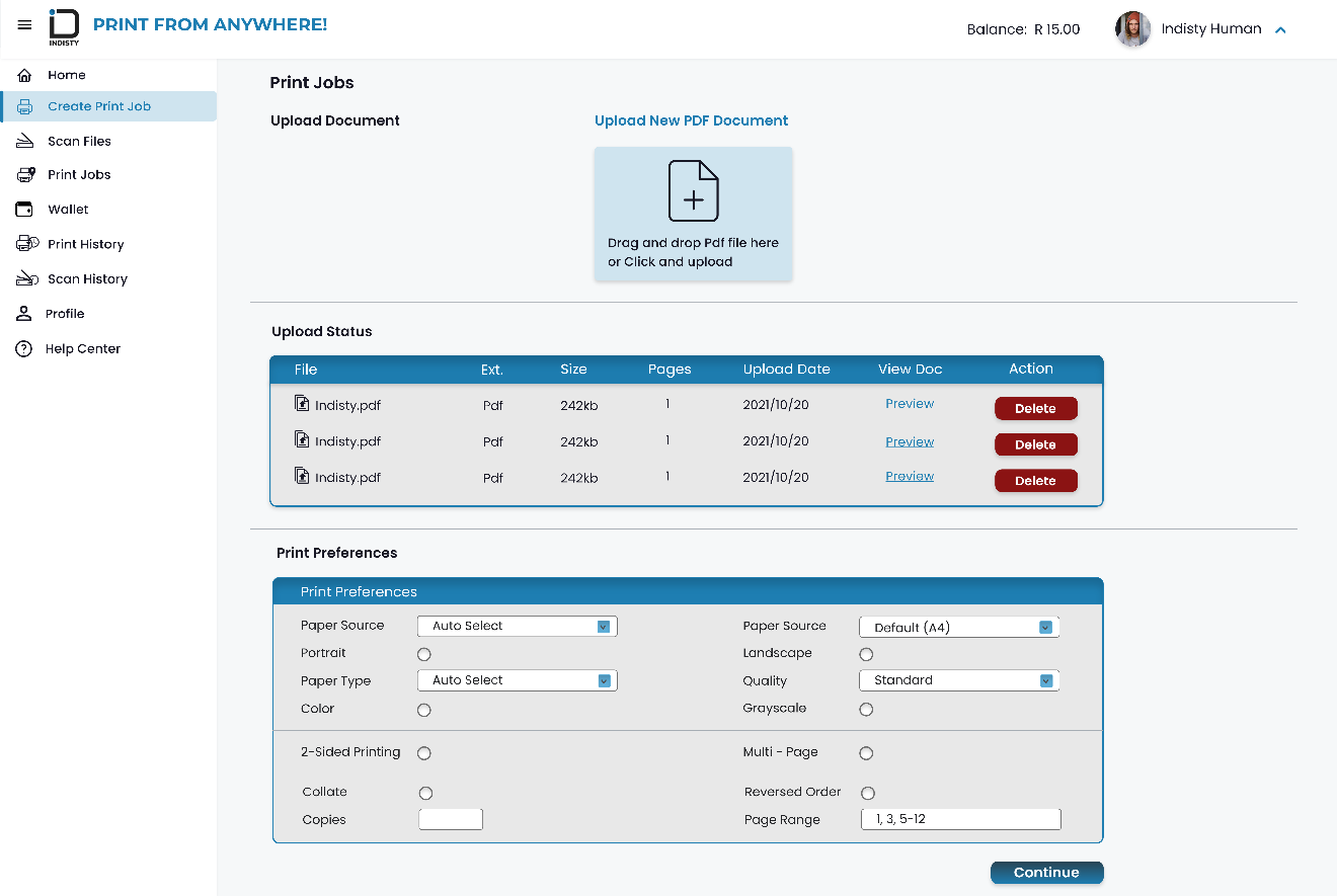 Web Interface